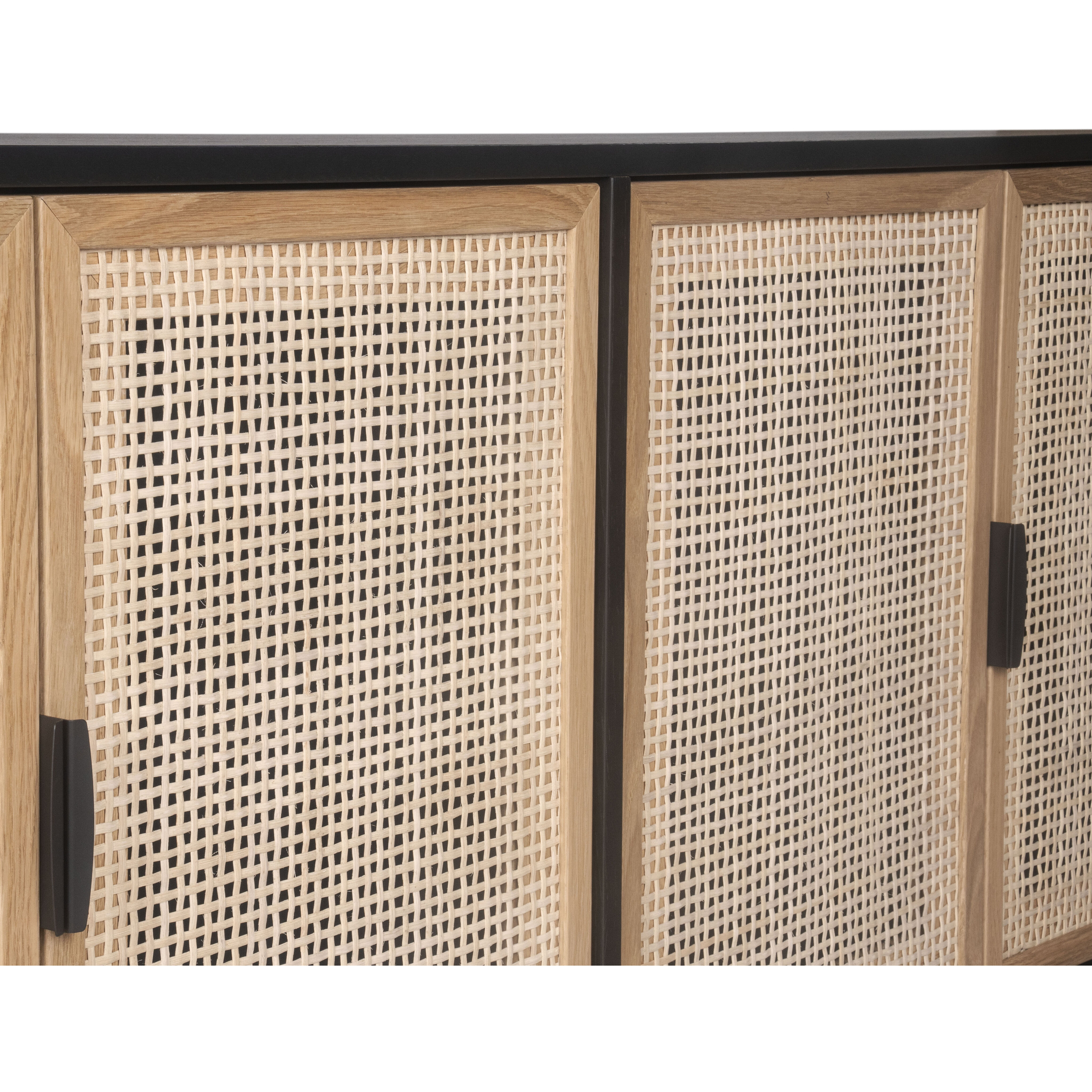 Avida 71.75 X 18.5 inch Gold / Black/Natural Sideboard, Large